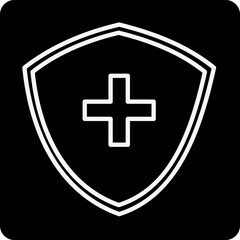 solid HEALTH PROTECTOR design vector icon