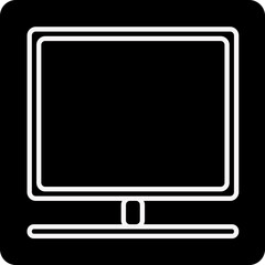 solid SMART TV design vector icon