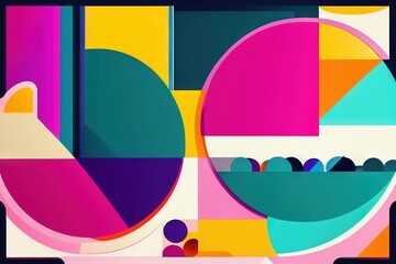 Colorful origami paper as abstract wallpaper background (Generative AI)