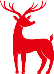 Christmas Reindeer Silhouette