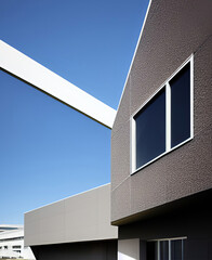 ultra modern building with glass and steel