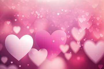 Blurred Valentine's Day wallpaper. Generative AI