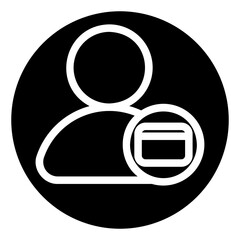 credit card glyph icon