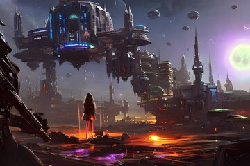 Futuristic Science Fiction Landscape