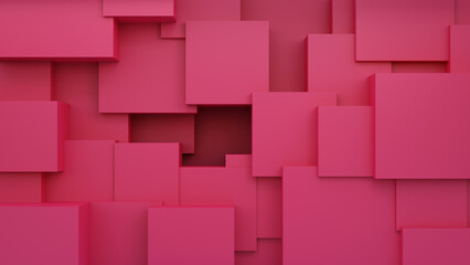 Abstract background with magenta cubes