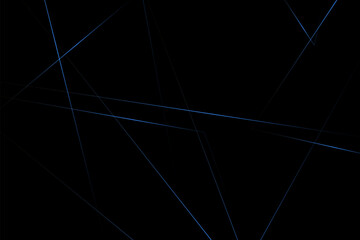 Abstract black with blue lines, triangles background modern design. Vector illustration EPS 10.