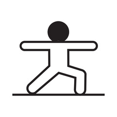 healthy yoga moves  vector icon