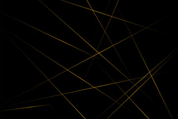 Abstract black with gold lines, triangles background modern design. Vector illustration EPS 10.