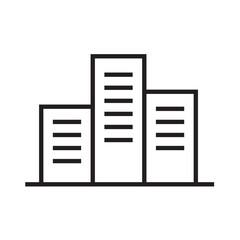 skyscraper building  vector icon