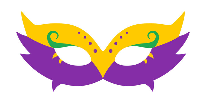 recommend clip art: Vector carnival mask. Mardi Gras mask with dots. Design for fat tuesday carnival. Colorful masquerade illustration. Carnival mask for traditional holiday or festival.