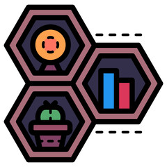 wall shelves illustration