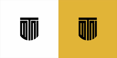 logo mono gram black siluet white and yellow background