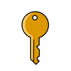 Key icon. Icon of key sign and symbol.