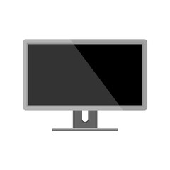 Desktop computer monitor icon. Icon of monitor sign and symbol.