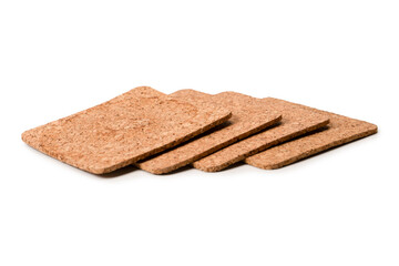 Coaster for a cup isolated on a white background.