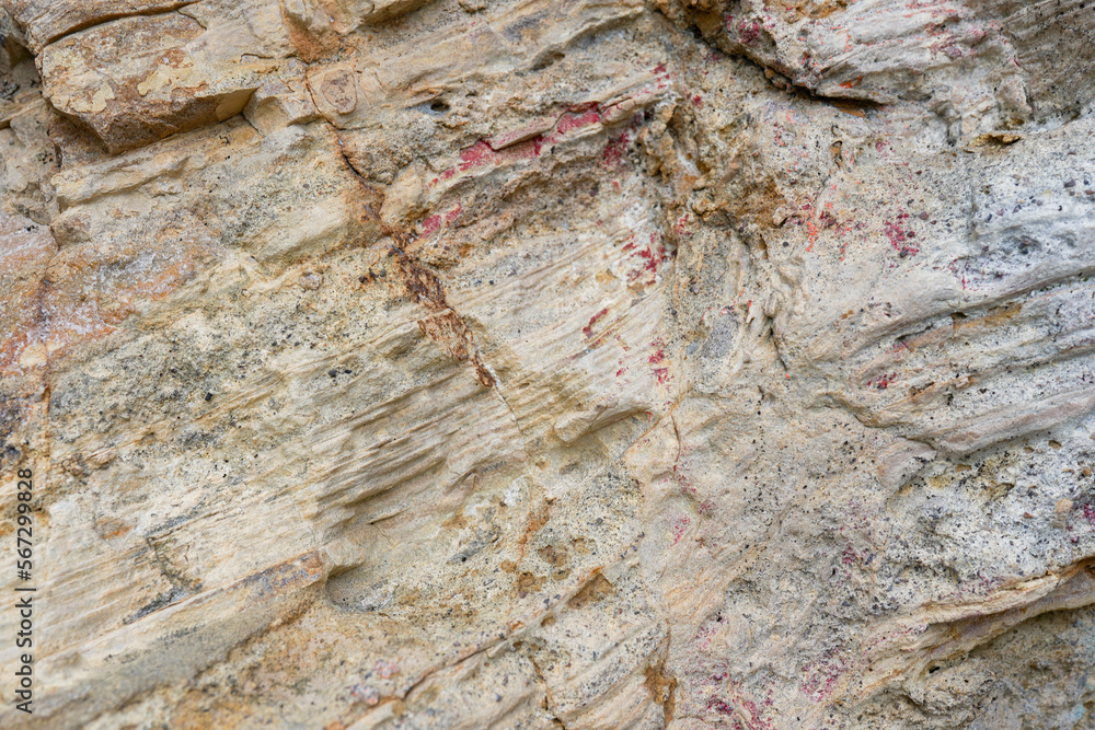 Wall mural light rock texture background closeup