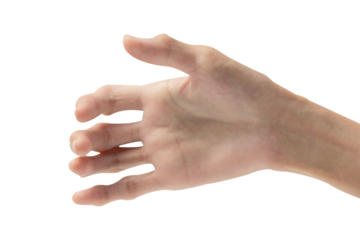 Health Care,hand and bone abnormal osteoporosis.Must be treated by a doctor isolated on white background.