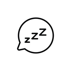 Sleep icon,vector illustration. Flat design style. vector sleep icon illustration isolated on White background, sleep icon Eps10. sleep icons graphic design vector symbols.