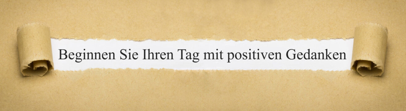 Beginnen Sie Ihren Tag mit positiven Gedanken