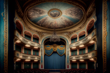 Obraz premium interior of a theater - AI generative