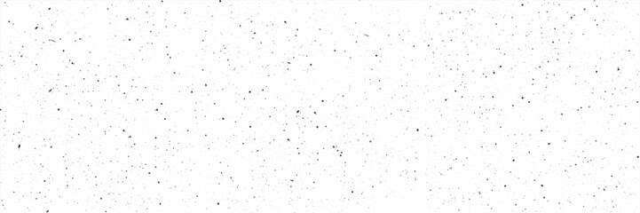 Panorama view grunge black and white dot ink splats. Vector