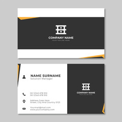 Business card template corporate brand identity design