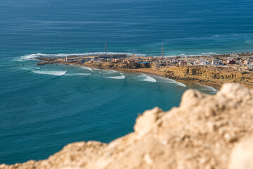 Naklejka premium view of the bay imsouane morocco