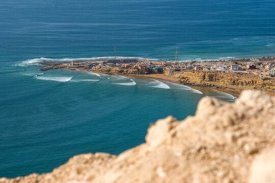 view of the bay imsouane morocco