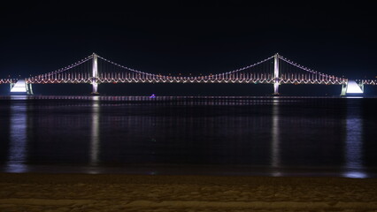 Obraz premium 부산 여름 광안리 해수욕장