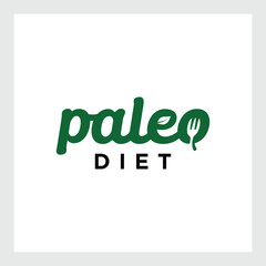 Ilustrasi Vektor diet.paleo diet stock logo