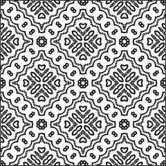 Stylish texture with figures from lines.
Abstract geometric black and white pattern for web page, textures, card, poster, fabric, textile. Monochrome graphic repeating design. 