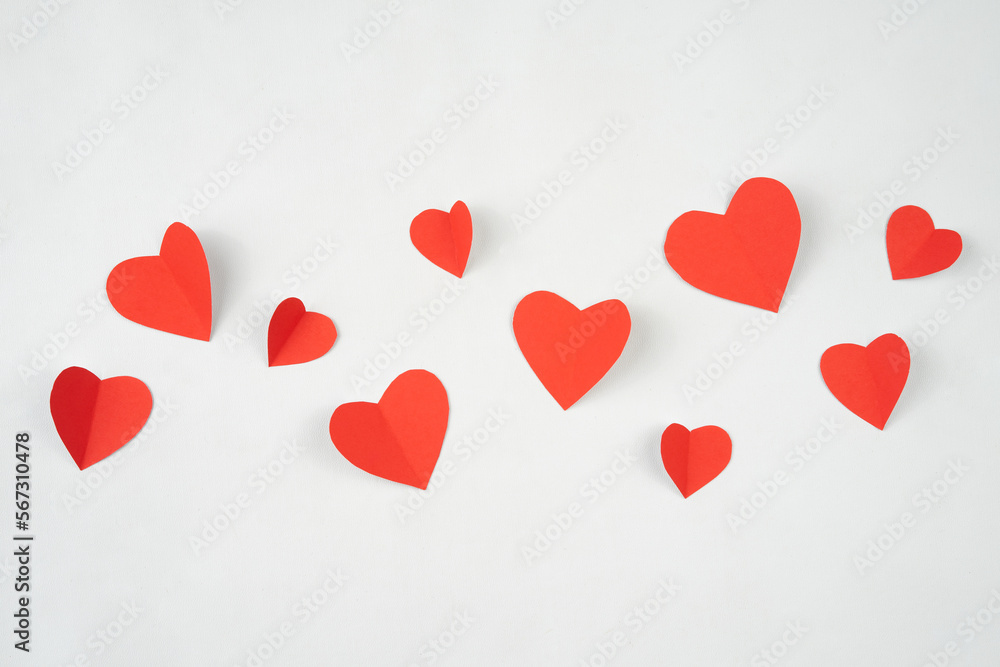 Poster Heart shape pattern for romantic design element and background