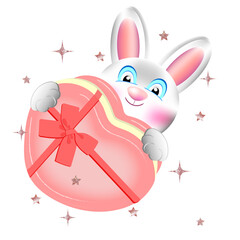 Rabbit with a gift