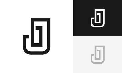 J letter logo initial modern design vector