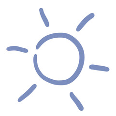 Sun Doodle Cute Hand Drawn