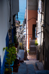 narrow street in the old town