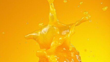 Super Slow Motion Shot of Pouring Fresh Orange Juice at 1000 fps. - Powered by Adobe