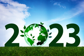 Year of 2023 in ecological concept