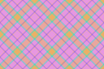 Fabric vector textile. Seamless background check. Pattern plaid texture tartan.