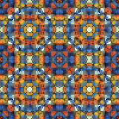 Fototapeta premium Geometric seamless pattern design.