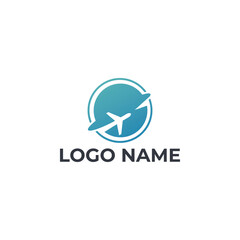 Vector simple travel logo design