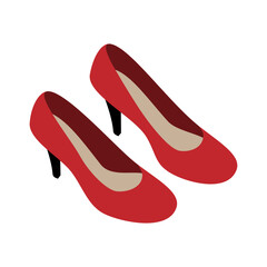 Feminine Heeled Shoes Composition