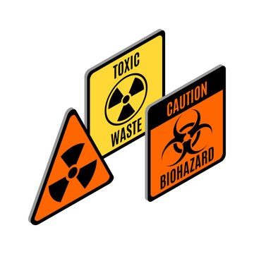 Toxic Waste Signboards Composition