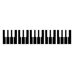 Fototapeta premium Piano icon vector. Music illustration sign. Octave symbol or logo.