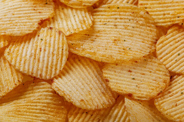 Lots of potato chips, texture