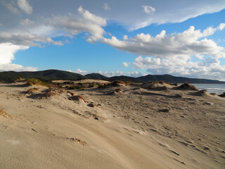 Fototapeta na wymiar sardynian secluded, calm and peace dunes