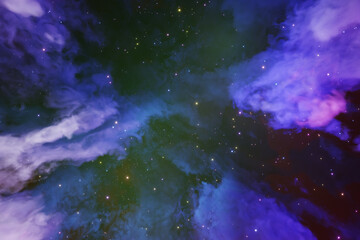 outer space nebula cloud background