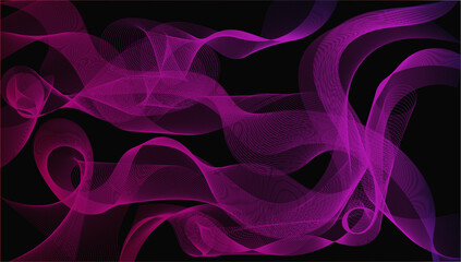 Abstract Gradient color wavy lines background, perfect for wallpaper - Background edition