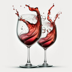 Beautiful illustration of wine (AI Generated)
