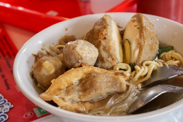 Meatball or Bakso in Indonesia is called, a popular Indonesian dish